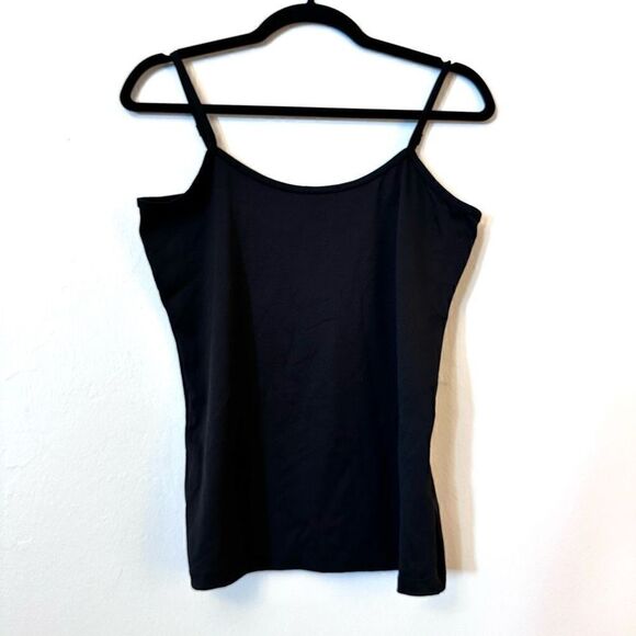 CDP & Co. Adjustable Spaghetti Strap Scoop Neck Black Tank Top Medium - Picture 1 of 3